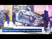 Street racing leads to 6-vehicle crash in South Gate, DUI suspect arrested, police say