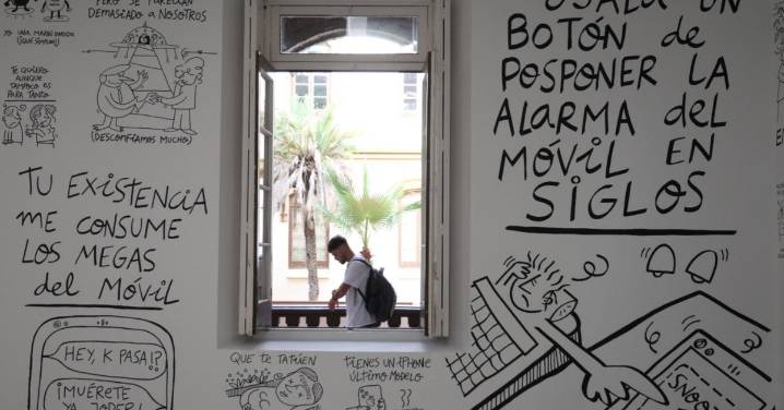 "Tu existencia me consume los megas del móvil": Omar Janaan aterriza en la Térmica con su humor gráfico