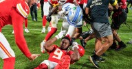 Chiefs receiver has nose bloodied in postgame fight with Lions defender