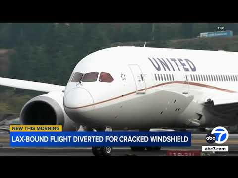 LAX-bound flight diverted for cracked windshield