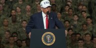 President Trump speaks to troops in Japan, announces $500 billion in business investments