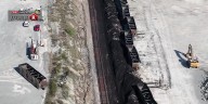 DRONE12: Train derailment, coal spill in rural Cape Girardeau Co.