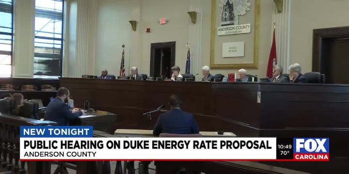 Public hearing held in Anderson County on Duke Energy rate proposal