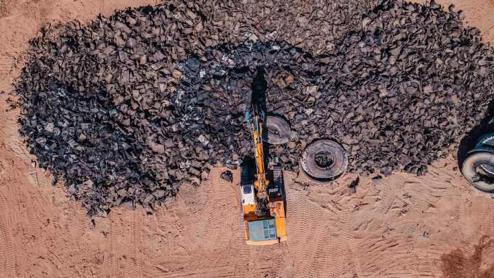 Alumbrera recicló 100% de los neumáticos mineros utilizados durante su operación