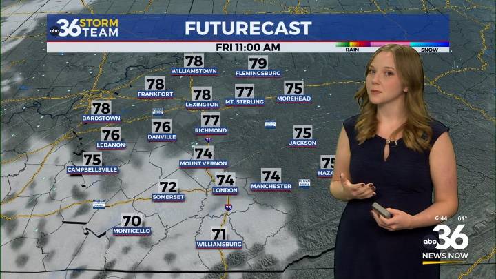 The repeat forecast continues for Friday and into the weekend