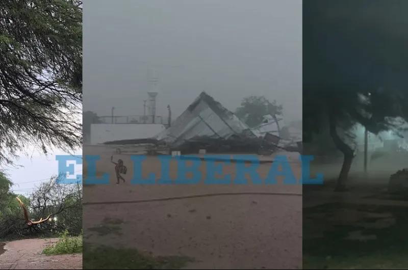 La fuerte tormenta eléctrica afecta a gran parte de Santiago del Estero
