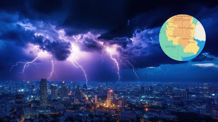 Hay alerta amarilla por tormentas fuertes en Buenos Aires y 13 provincias para este viernes 24 de octubre