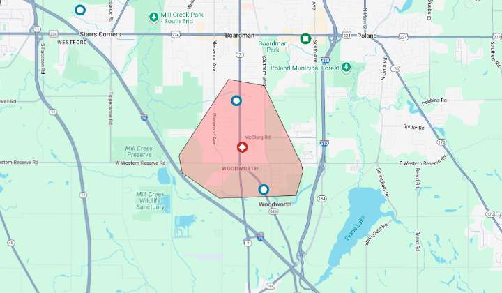 2,000 homes, businesses without power in Boardman