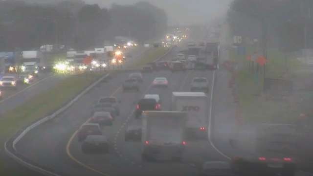 Wildfire disrupts visibility on Marion County roads