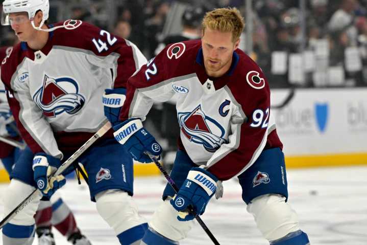 Nathan MacKinnon sets Colorado points record in win over Kings - The Rink Live | Coverage of youth, junior, high school and college hockey