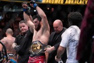 Alex Pereira brings an end to Magomed Ankalaev’s 14-match unbeaten streak at UFC 320