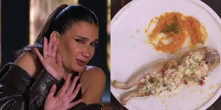 Momi Giardina presentó un plato de rana en MasterChef Celebrity y el jurado fue letal: “Alto chicle”