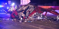 Medical helicopter crashes onto California highway, critically injuring 3