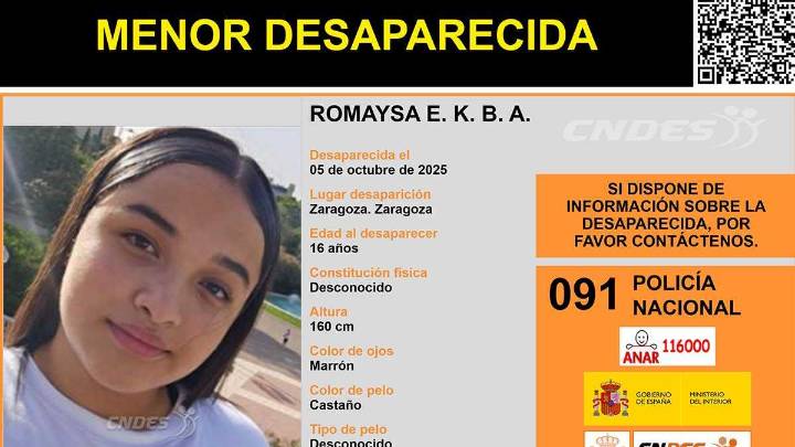 Desaparecida una menor de edad en Zaragoza durante las Fiestas del Pilar