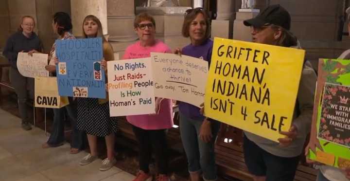 President Trump's "Border Czar" Tom Homan visits the Indiana Statehouse
