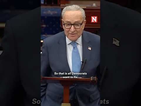 Schumer Rips GOP Premium Hikes Amid Shutdown: 'Fundamentally Unsustainable'