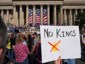 Thousands gather for anti-Trump ‘No Kings’ protests across US