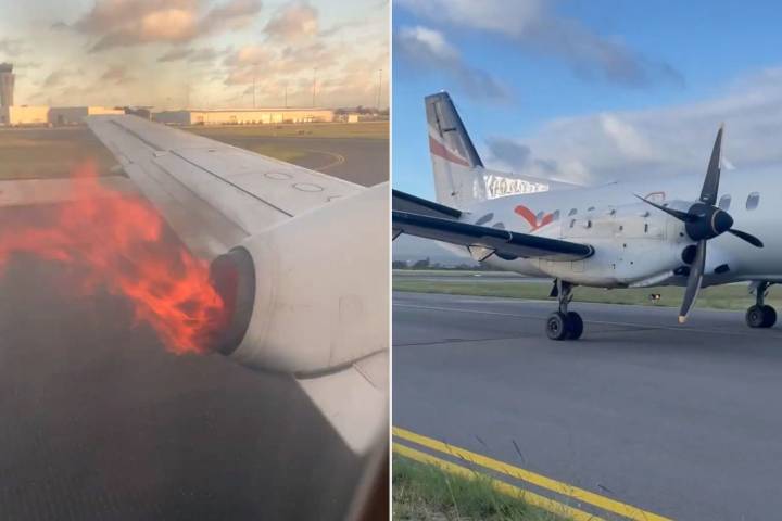 Passenger Jet Engine Erupts into 'Fireball,' Filling Cabin with Smoke