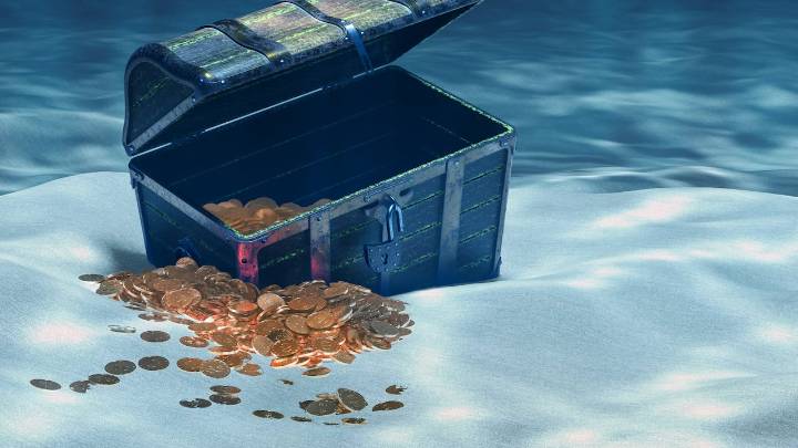 Este es el lugar donde yacen decenas de toneladas de oro a 2000 metros bajo el mar: lingotes, monedas y polvo de oro