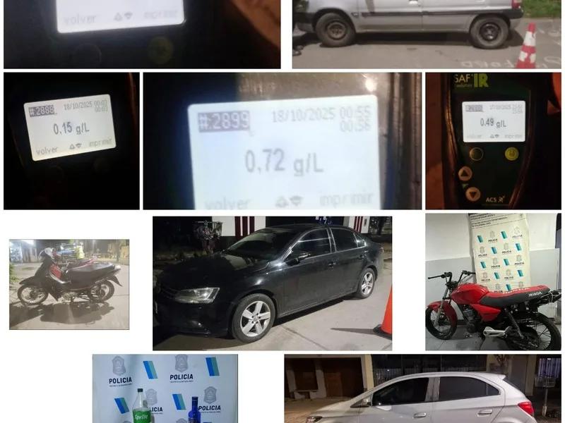 Aprehensiones en operativos preventivos dispuestos durante el fin de semana
