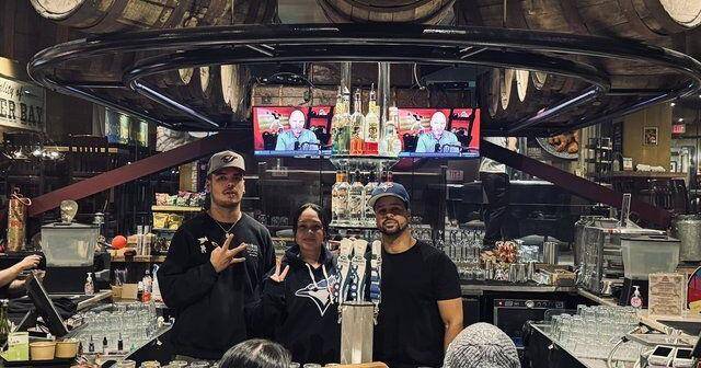 Fans cheer for the Blue Jays, even in Canada's northernmost city