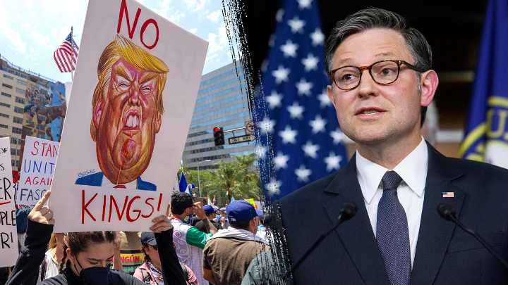 Republicans seize on nationwide anti-Trump protests as shutdown standoff drags on