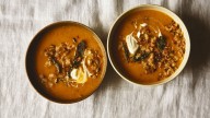 Roasted squash and apple soup recipe