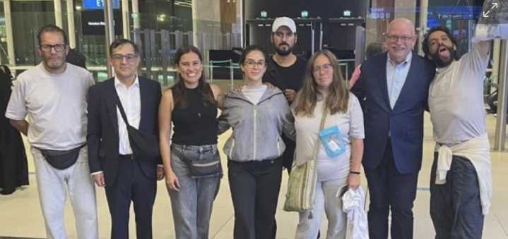 Mexicanos de la flotilla Global Sumud ya llegaron a Estambul