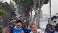 Se registraron lesionados: Violentos incidentes en "Hotelazo" de Universidad de Chile