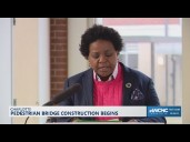 City leaders provide updates as pedestrian bridge construction begins in Charlotte