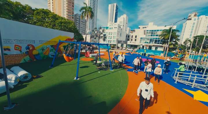 Parque Flanagan de Bocagrande, listo en 85 %: se entregará el 6 de noviembre