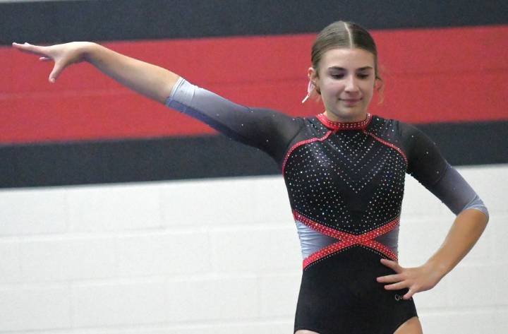 Young Loveland gymnastics team optimistic about postseason