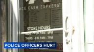 4 Philadelphia officers hurt during arrest of robbery suspect at check