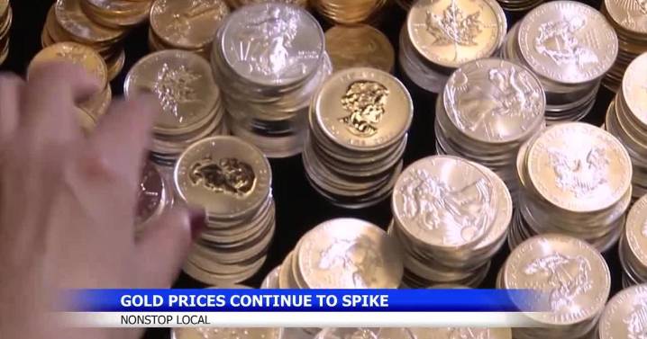 Wall Street edges back from its records after gold tops $4,000 per ounce