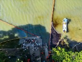 Participan más de 600 elementos en la limpieza y remediación del río Pantepec en Veracruz
