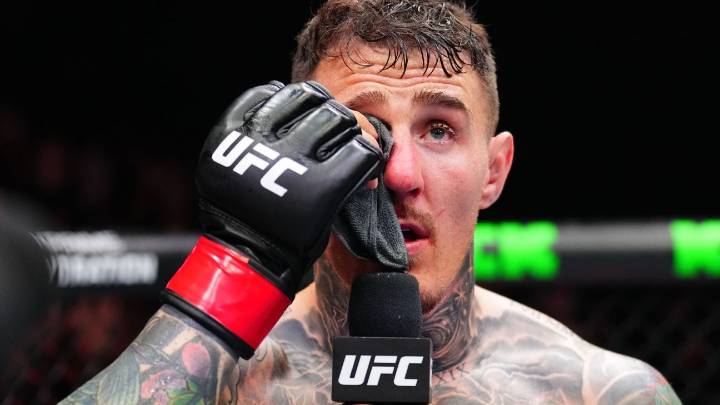 Aspinall-Gane ruled no contest after eye poke in UFC title bout
