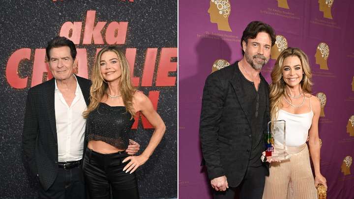Denise Richards says marriage to Charlie Sheen easier than Aaron Phypers
