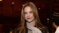 Katie Holmes' sheer top and black bra are the ultimate sultry combo in NYC pictures
