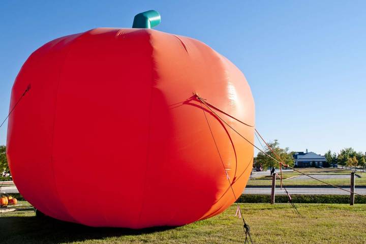 Mom Tackles Inflatable 20-Foot Pumpkin as It Blows Away in Viral Video