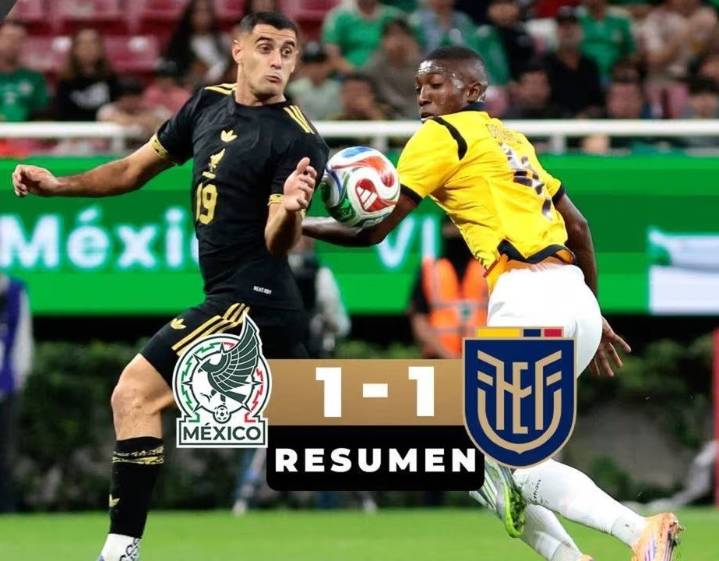 México 1-1 Ecuador