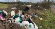 Flytipper left clue lurking in roadside mess