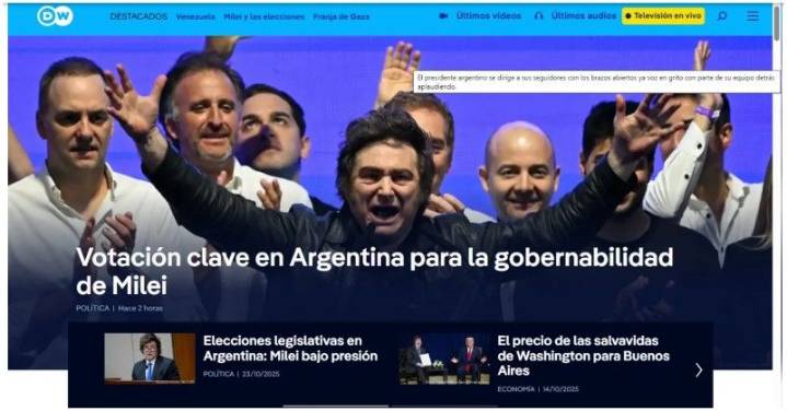 Las elecciones de la Argentina conquistan la primera plana de un medio europeo