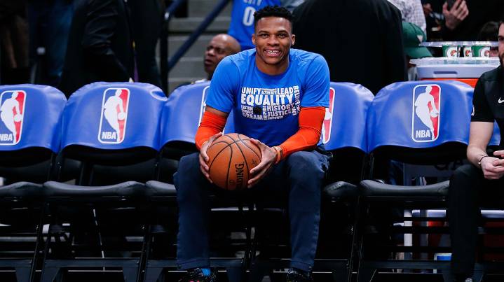 Why Carmelo Anthony says Russell Westbrook can’t return to Thunder
