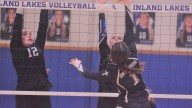 PHOTOS: Inland Lakes Bulldogs take on Gaylord St. Mary in Ski Valley volleyball matchup