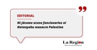 Ni Jácome acosa funcionarios ni Netanyahu masacra Palestina