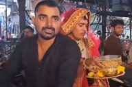 Man in bridal lehenga shocks Bhind; reason will crack you up