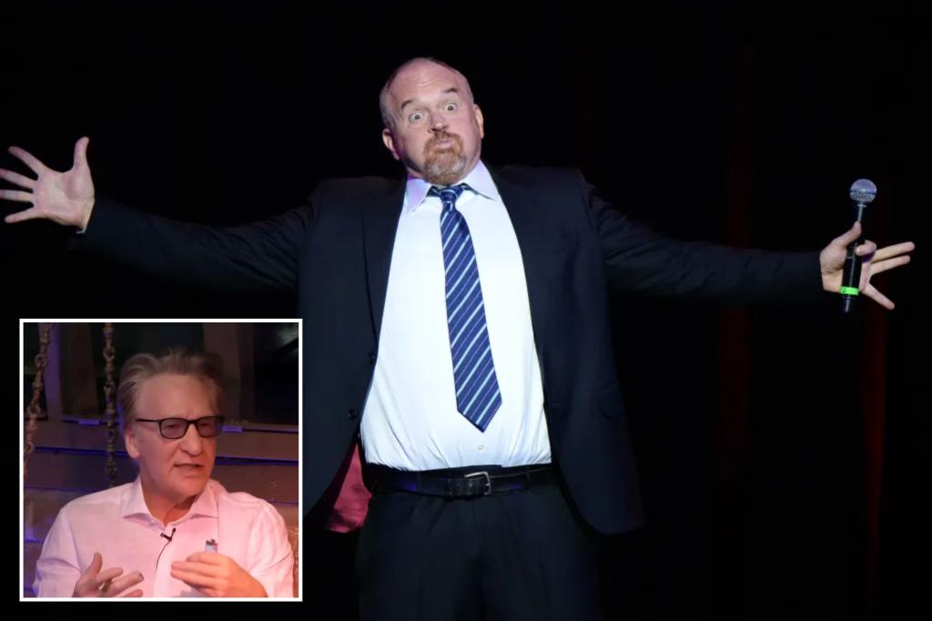 Louis C.K., canceled for sexual misconduct, makes his TV return on 'Real Time with Bill Maher'