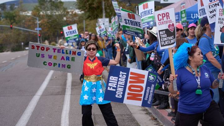 31,000 Kaiser Permanente nurses and other health care workers strike for better wages and staffing