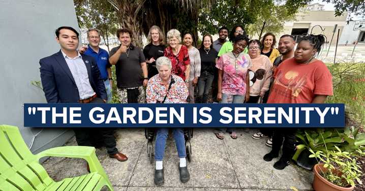 Mental Health America of the Palm Beaches' garden in need of repairs
