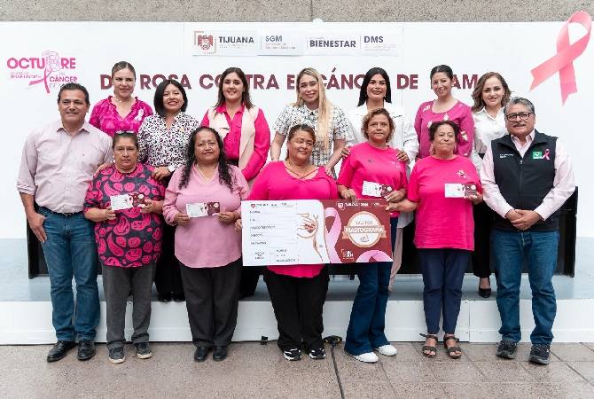 Entrega Ayuntamiento de Tijuana más de 350 vales para mastografías